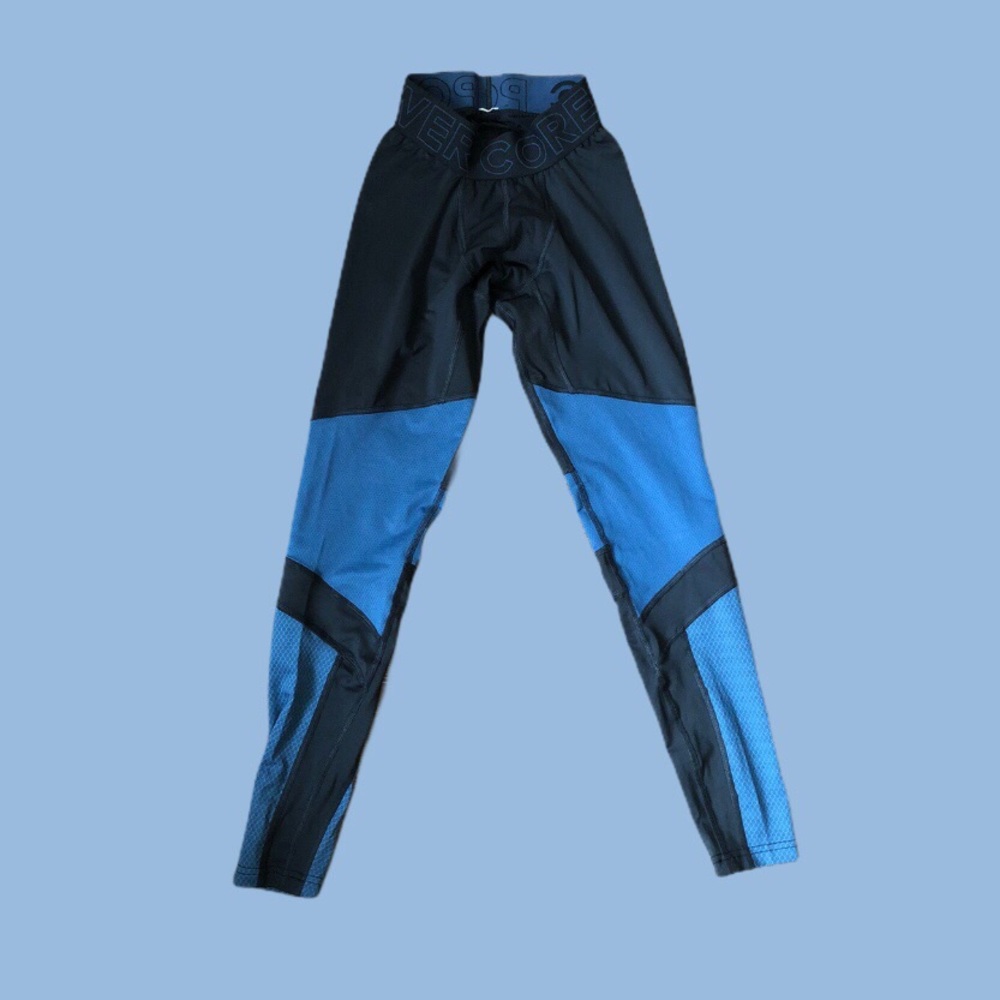 black & blue power core running tights